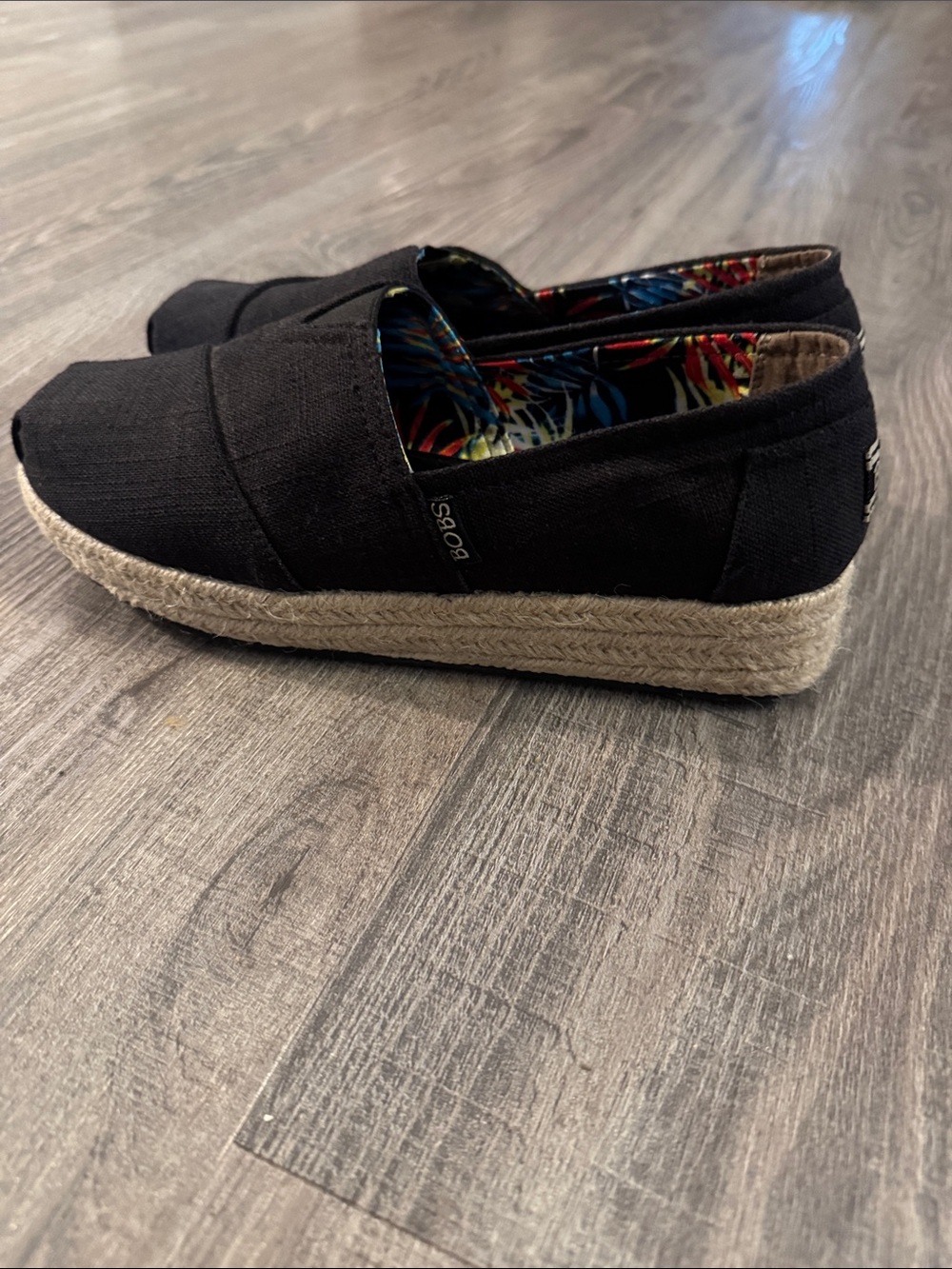 Women’s Black Slip-On Casual Shoe - Picture 2 of 4